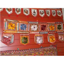 HAND CRAFTED WALL PENNANT - ORANGE