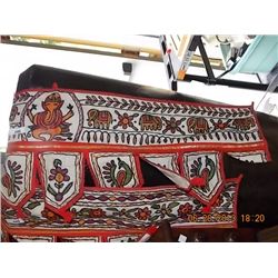 HAND CRAFTED WALL PENNANT - RED & WHITE