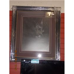 FRAMED L E PRINT "EYE CONTACT - RUDY BENNO