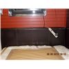 Image 1 : QUEEN LEATHER PLATFORM STYLE BED FRAME - NEW