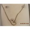 Image 1 : NECKLACE & EARINGS - 17" CHAIN - 925 SILVER - CUBIC ZERCONIA