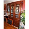 Image 1 : GLASS CHINA CABINET - 2PC bow front - touch light on hinge