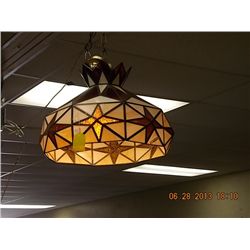 LEADED GLASS CEILING LAMP