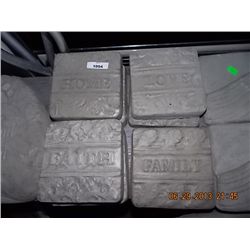CONCRETE - PLAQUE - SQUARE - 7PC