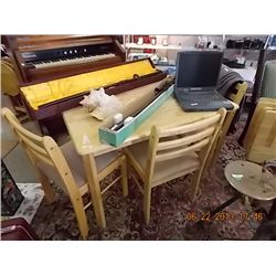 MAPLE TABLE & 4 CHAIRS
