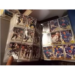BINDER - SPORTS TRADING CARDS - HOCKEY - GREY