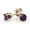 Image 2 : Genuine 6.0 ctw Amethyst Stud Earring 14k 1.5g