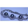 Image 1 : BLACK PEARL AND CZ BRACELET