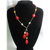 Image 1 : 145CTW RED TURQUOISE WITH CHAMPAGNE-WHITE-BROWN