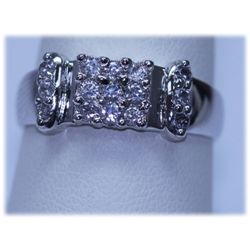 17.45 CTW CZ RING .925 STERLING SILVER