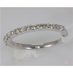 Genuine 0.33 ctw Diamond Ring 14K White Gold