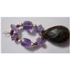 Image 1 : Natural 57.40ct Amethyst/Garnet/Ruby Bracelet .925 Ster