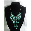 Image 1 : 275CTW CHANDELIER WHITE PEARL AND BLUE TURQUOISE