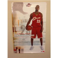 lebron james autographed poster