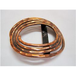 Vintage Rare Rebajes Modernist Copper Belt Buckle