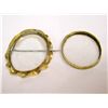 Image 3 : Antique Art Deco 14K Gold Locket/Brooch Glass Front & Back