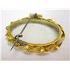 Image 4 : Antique Art Deco 14K Gold Locket/Brooch Glass Front & Back