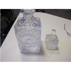 Hofbauer Crystal Square Decanter With Stopper Byrdes Collection