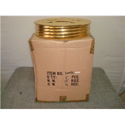 FlexLine GOLD MOULDING TRIM 5/8 inches (5) 150 Feet rolls Total BRAND NEW Adhesive 750 total feet