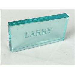 Larry Hagman's Personal Desk Paper Weight