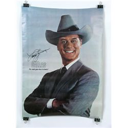 Dallas JR Ewing Autographed Poster