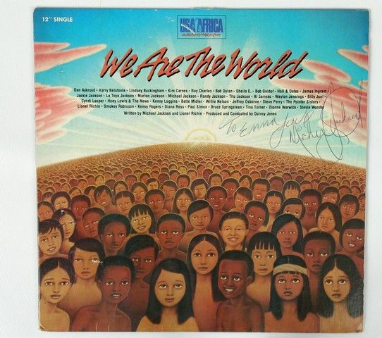 Michael Jackson We Are The World Album Signed
