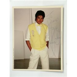 Michael Jackson Thriller Signed Photo