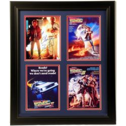 Back To The Future Signed Photo Display Michael J. Fox Christopher Lloyd