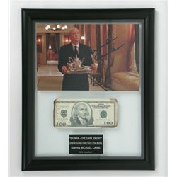 The Dark Knight Alfred (Michael Caine) Signed Photo and Burnt Money