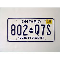Casino Royale (2006) License Plate Prop