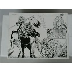 Lady Pendragon Original Art By John Stinsman Signed