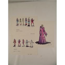 Galaxy of Terror Character Drawings