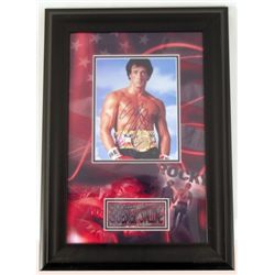 Rocky (Sylvester Stallone) Signed Photo With Display