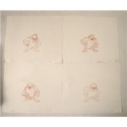 Taz (Tasmanian Devil) Animation Sketches