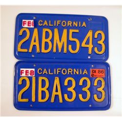 Blind Date/A Fine Mess License Plate Props