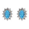 Image 1 : Genuine 2.60 ctw Topaz Earring 14k 2.1g