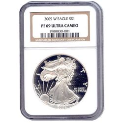 Certified Proof Silver Eagle PF69 2005