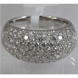 Genuine  2.28 ctw Diamond Ring 18KT White Gold