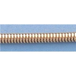 Pure Gold 16" 14kt Italian Gold-Yellow 2.3mm, Rd. Snake Chain Gauge:150, 7.3gr