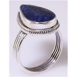 SAPPHIRE CORRUNDUM 33.70CTW ANTIQUE LOOKS .925 RING