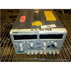 PROTEK 3033B TRIPLE DC POWER SUPPLY (print sequence:) 55198