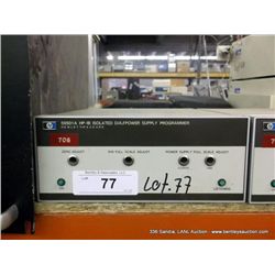 HP 59501A HP-1B ISOLATED D/A POWER SUPPLY PROGRAMMER (print sequence:) 55210