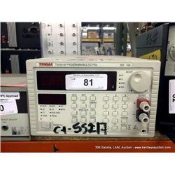 TENMA TSX 3510P PROGRAMMABLE DC PSU (print sequence:) 55217