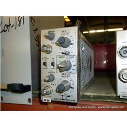 TEKTRONIX 7A26 DUAL TRACE AMPLIFIER PLUG IN (print sequence:) 55317
