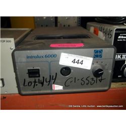 VALOR INTRALUX 6000 CONTROL (print sequence:) 55312