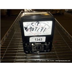 SIMPSON 260 VOLT OHM MILLIMETER (print sequence:) 707171