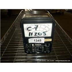 SIMPSON 260 VOLT OHM MILLIMETER (print sequence:) 11205