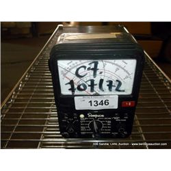 SIMPSON 260 VOLT OHM MILLIMETER (print sequence:) 707172