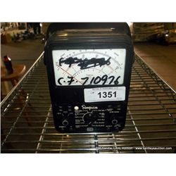 SIMPSON 260 VOLT OHM MILLIMETER (print sequence:) 710976