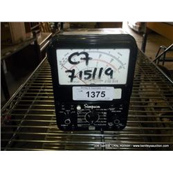 SIMPSON VOLT/ OHM MILLIMETER (print sequence:) 715119